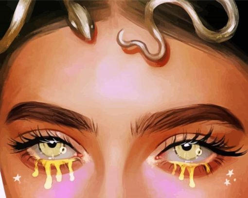 Girl With Tears Of Gold Diamond Painting