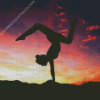 Gymnastic Girl Silhouette Diamond Painting