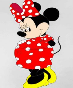 Minnie Mouse Pregnant Diamond Painting