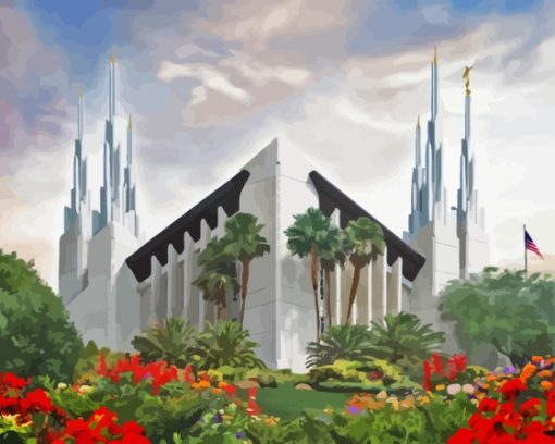 Nevada Temple Las Vegas Diamond Painting