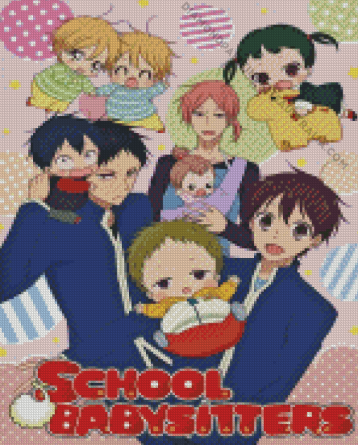 School Babysitters Anime Poster Diamond Painting