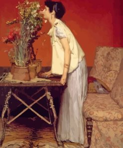 Woman And Flowers By Lawrence Alma Tadema Diamond Painting