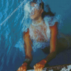 Woman Drowning Diamond Painting