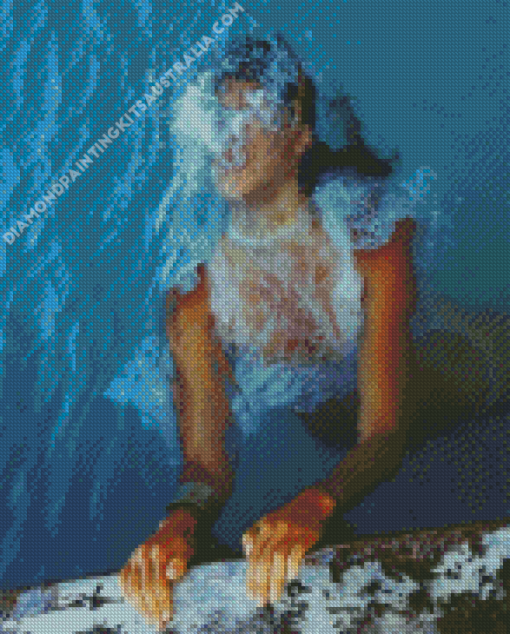 Woman Drowning Diamond Painting