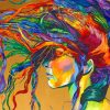 Abstract Colorful Woman Diamond Painting