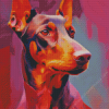 Abstract Dobermann Diamond Painting