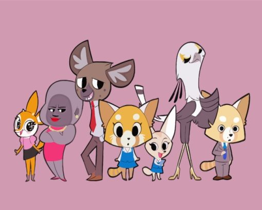 Aggretsuko Characters Diamond Painting