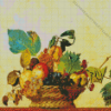 Basket Of Fruit By Caravaggio Diamond Painting