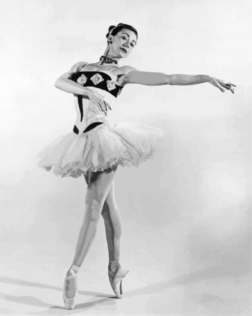 Black And White Ballerina Margot Fonteyn Diamond Painting