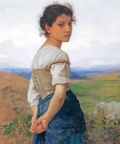 Bouguereau The Young Shepherdess Diamond Painting