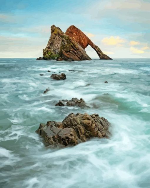 Bow Fiddle Rock In The Sea Diamond Painting