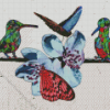Butterflies And Hummingbirds Art Diamond Painting