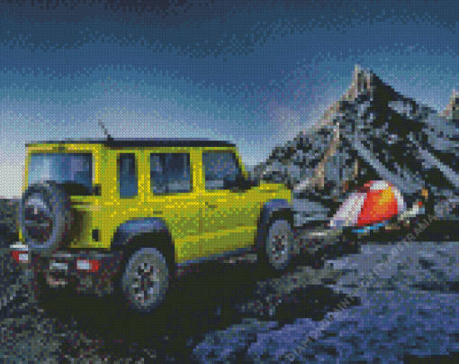 Camper By Suzuki Jimny Diamond Painting