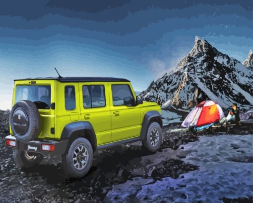 Camper By Suzuki Jimny Diamond Painting