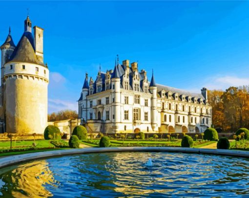 Chateau De Chenonceau Diamond Painting