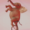 Cool Elephant On A Unicycle Diamond Painting