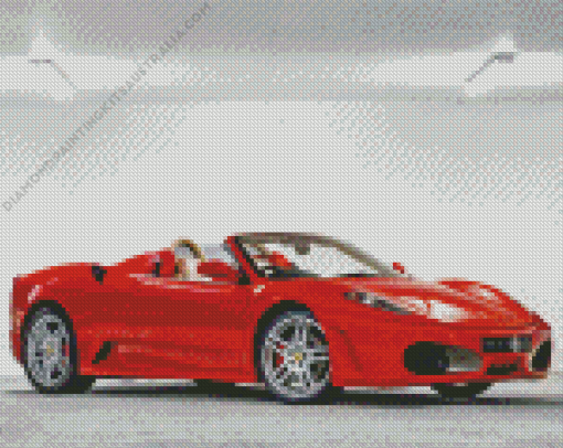 Ferrari F430 Red Car Diamond Painting