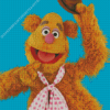 Fozzie Holding Hat Diamond Painting