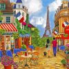 France Paris Cafe Diamond Painting