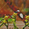 Frogs Playing Golf Diamond Painting