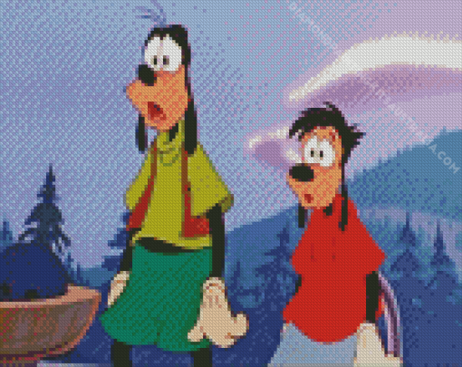 Goofy And Max Movie Diamond Painting