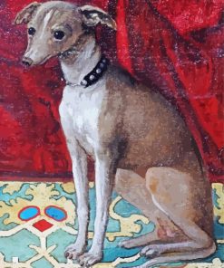 Grey Italian Greyhound Diamond Painting