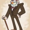 Grunkle Stan Gravity Falls Diamond Painting