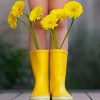 Gumboots And Yellow Flowers Diamond Painting