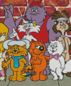 Heathcliff And The Catillac Cats Diamond Painting