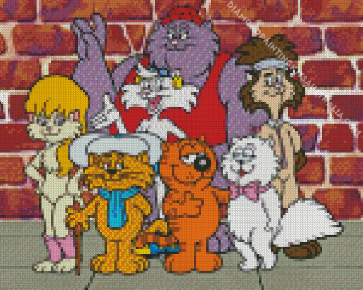 Heathcliff And The Catillac Cats Diamond Painting