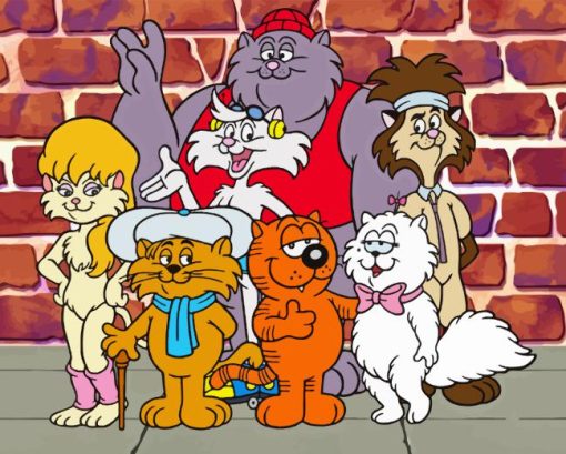 Heathcliff And The Catillac Cats Diamond Painting