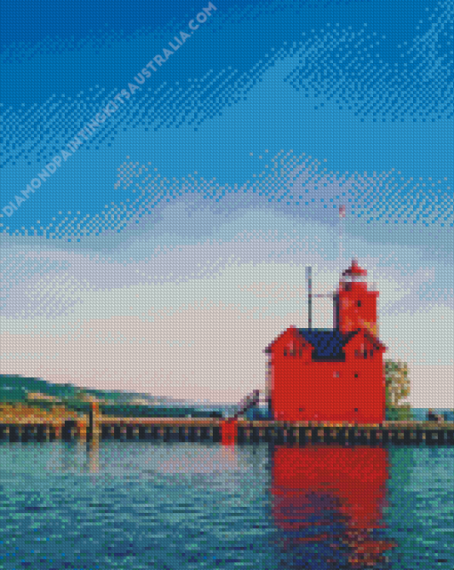 Holland Michigan Lighthouse Diamond Painting