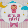 Its A Girl Poster Diamond Painting