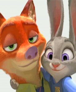 Judy Hopps And Nick Wilde Diamond Painting