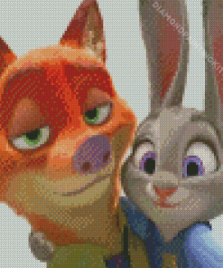 Judy Hopps And Nick Wilde Diamond Painting