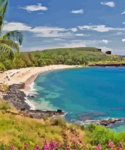 Lanai Beach Island Diamond Painting