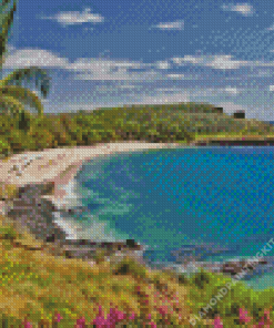 Lanai Beach Island Diamond Painting