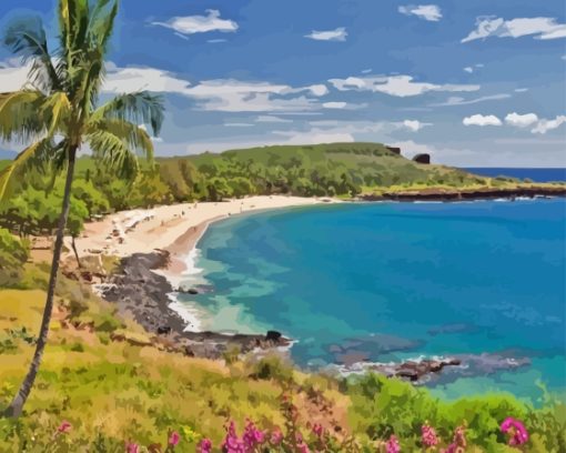 Lanai Beach Island Diamond Painting