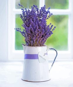 Lavender In Vase Diamond Painting