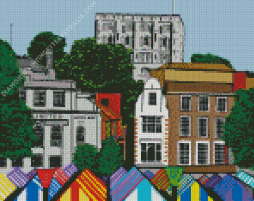 Market Norwich Illustration Diamond Painting