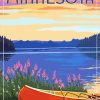 Minnesota Lake Poster Art Diamond Painting