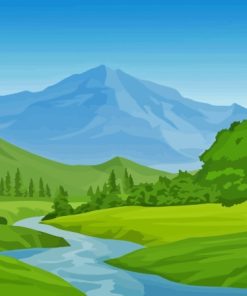 Mountain And River Diamond Painting
