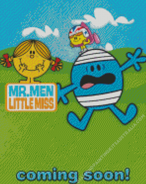 Mr Men Little Miss Diamond Painting