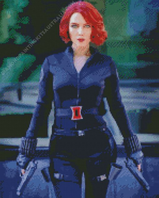 Natasha Romanoff Black Widow Diamond Painting