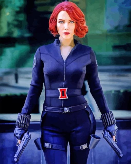 Natasha Romanoff Black Widow Diamond Painting