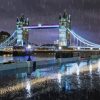 Raining London Tower Bridge Diamond Painting