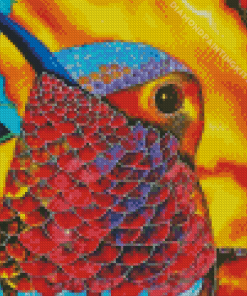 Rufous Hummingbird Art Diamond Painting