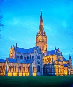 Salisbury Cathedral England Diamond Painting