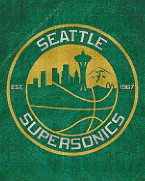 Seattle Supersonics Diamond Painting