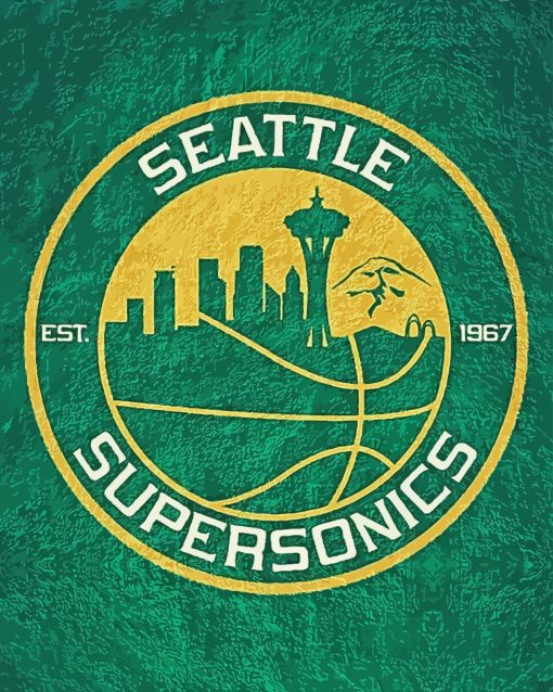 Seattle Supersonics Diamond Painting